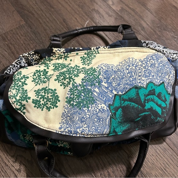 Desigual Blue and Green Shoulder Bag - Picture 3 of 9